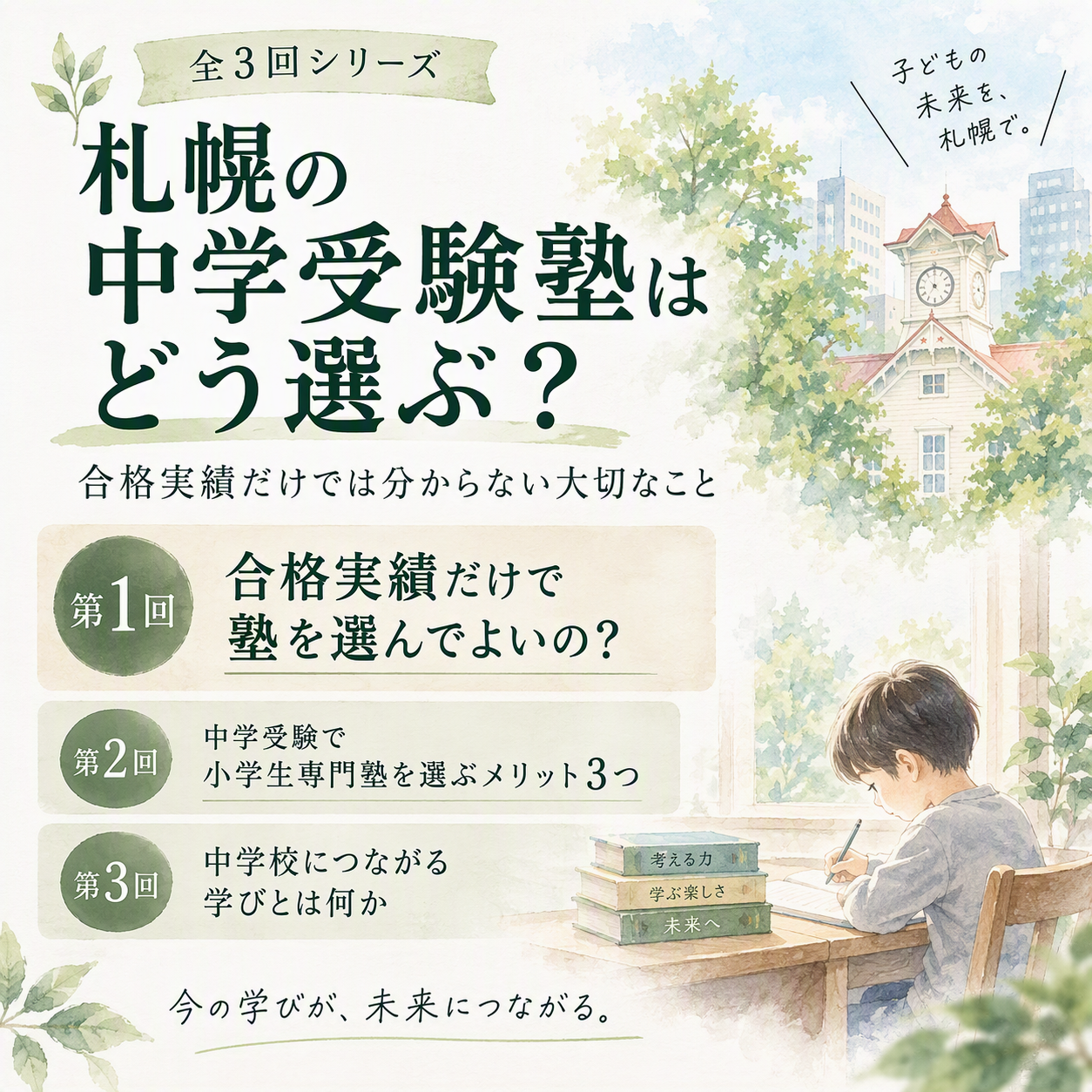 35-1 【中学受験】合格実績だけで塾を選んでよいの？